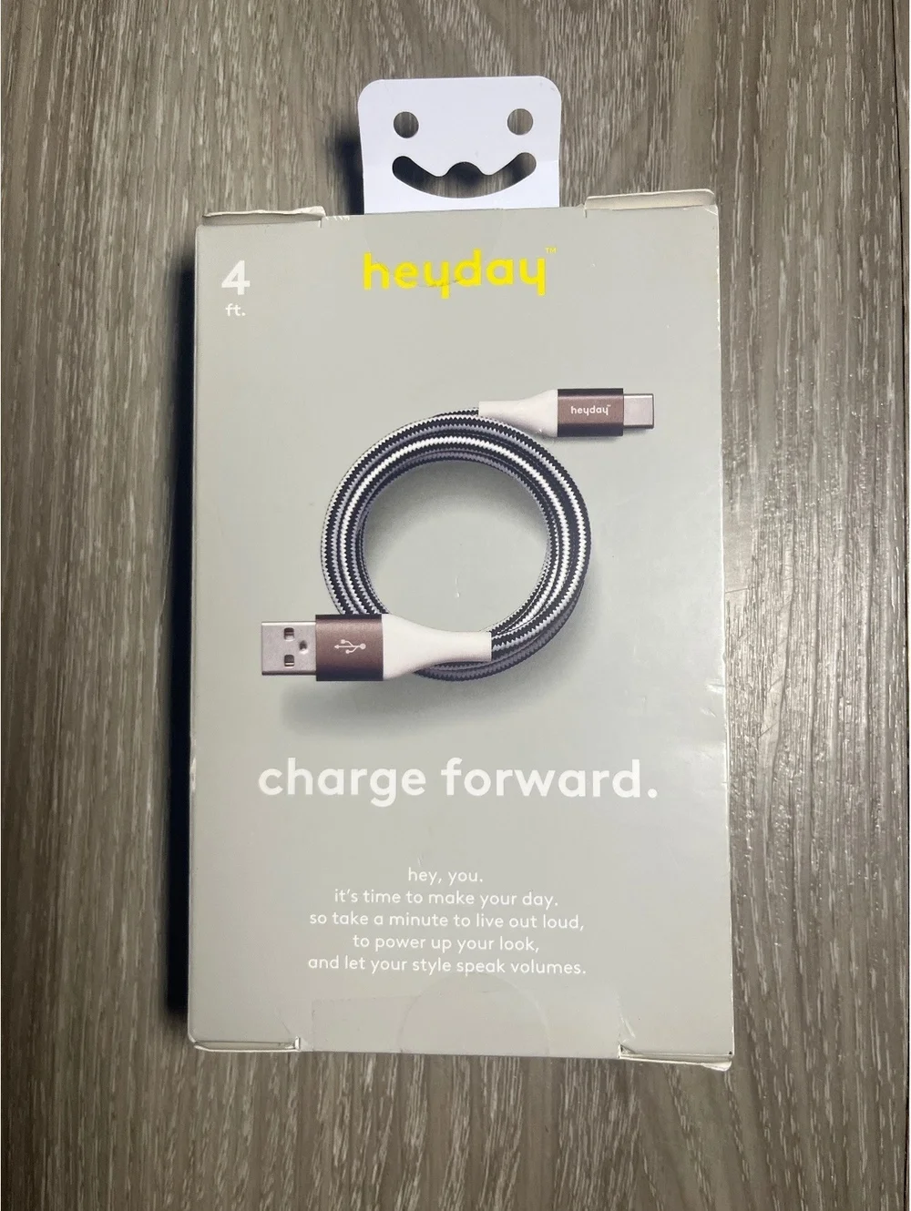 4ft USB-A to USB-C Charging Braided Cable heyday High Speed Power Delivery NEW